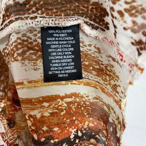 Worthington Women Sleeveless Mock Neck Blouse With Size M - Picture 4 of 6